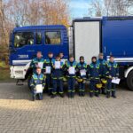 Gruppenfoto: Erfolgreicher Prüfungstag bei bester Stimmung im OV Unna-Schwerte. (Foto: THW)